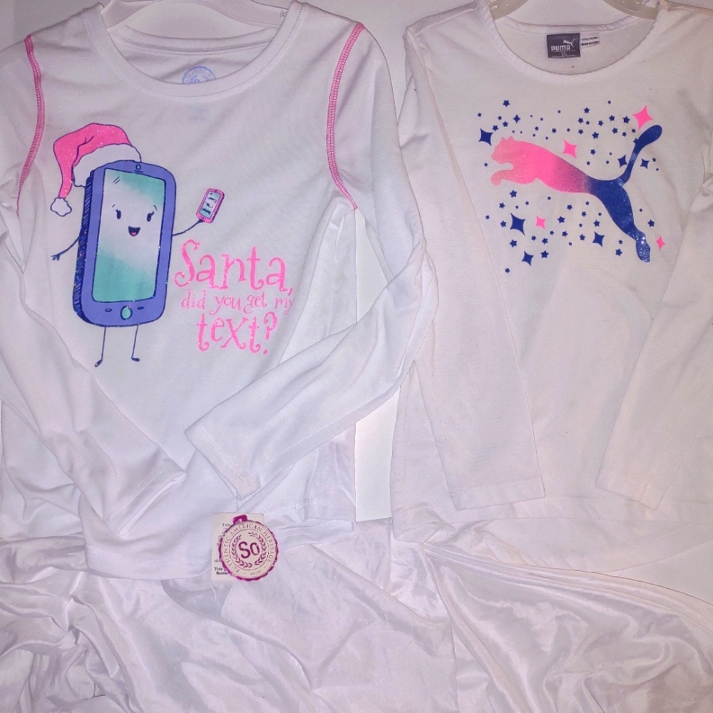 2 Long sleeve t-shirts 7/8